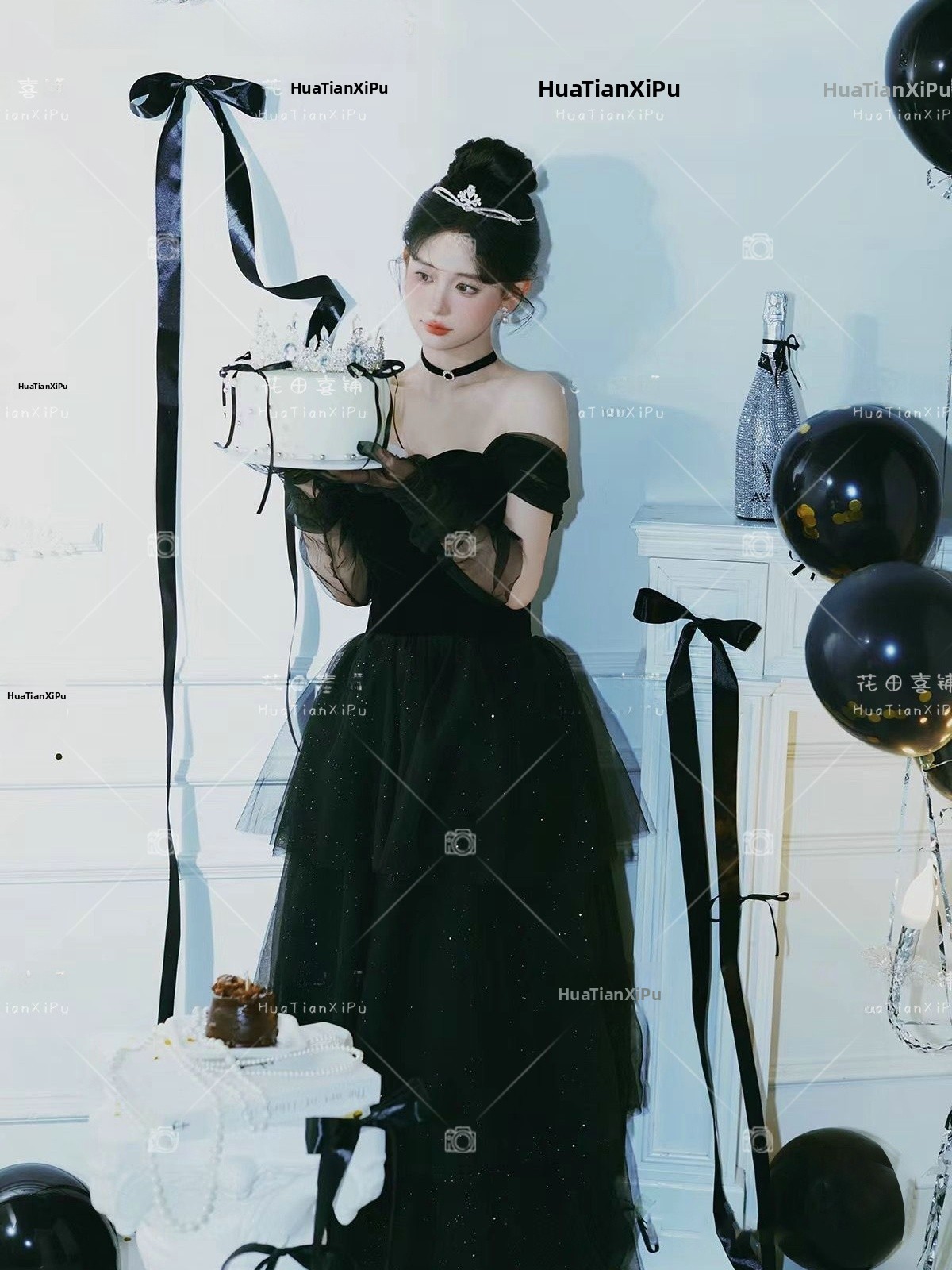 Photography Vintage - Black Princess Costume Vintage Hepburn Style