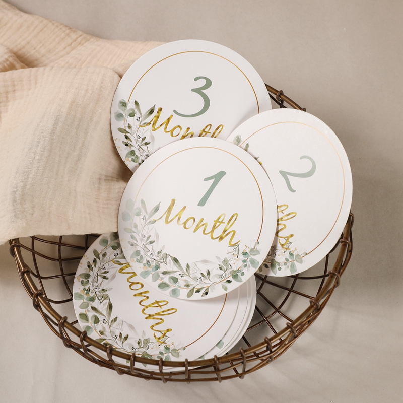 Photography Of Memories - Baby Milestone Number Monthly Memorial Cards