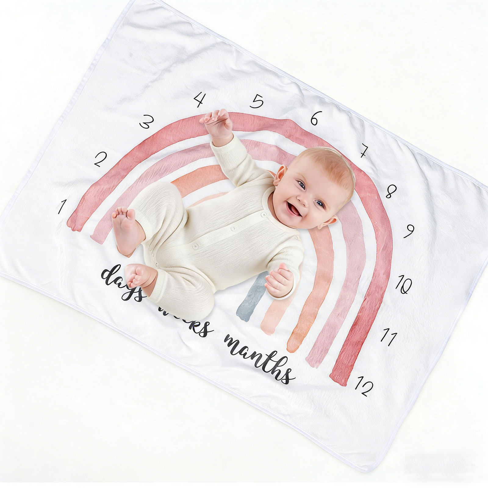 Rainbow Flannel Baby Blanket N - огляд і ціна Photography Of Memories