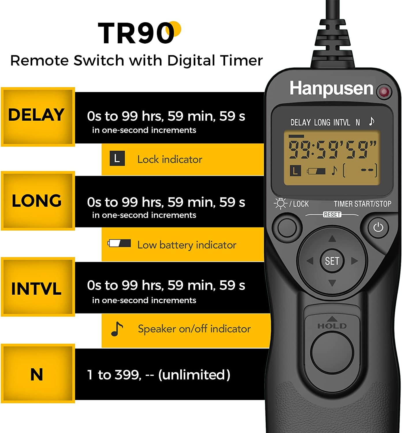 Hanpusen TR90 Camera Time Laps - огляд і ціна Timelapse Controller
