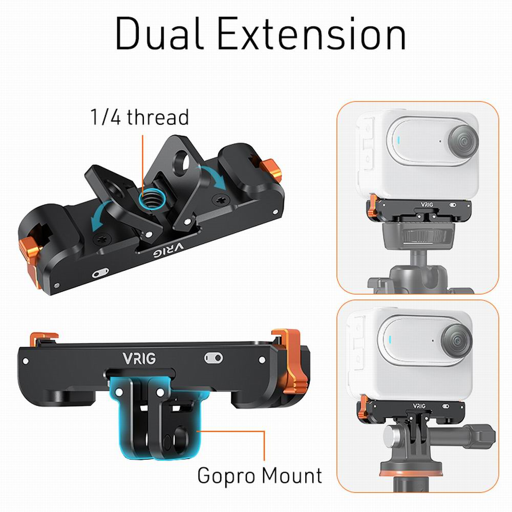 VRIG Aluminum Magnetic Chargin - огляд і ціна Insta360 Camera Go 3