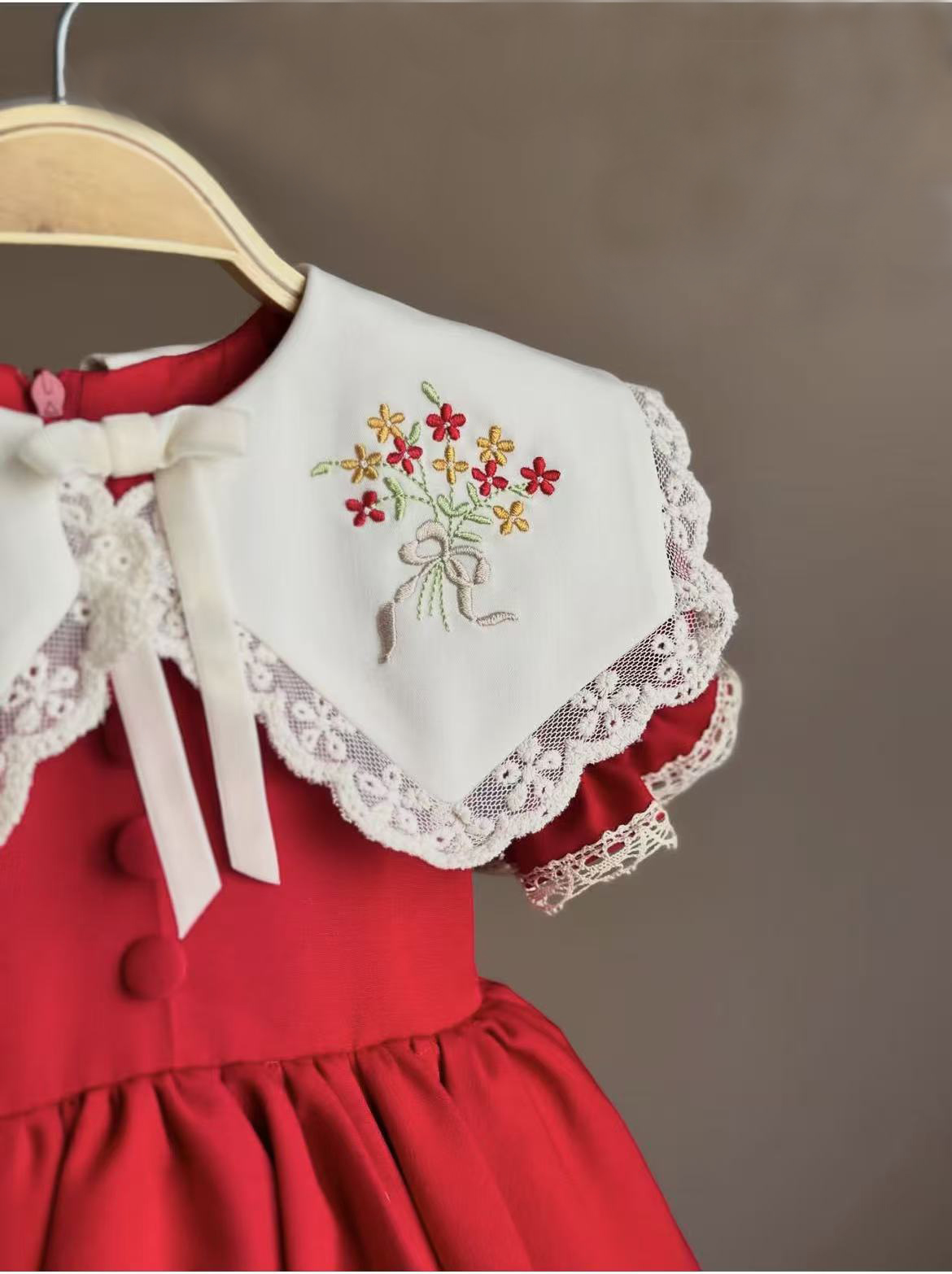 0-12Y Baby Girl Summer Red Emb - огляд і ціна Photography Vintage